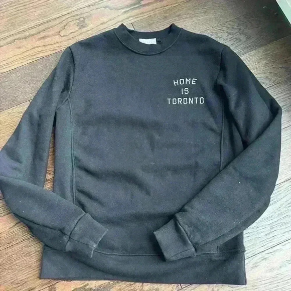 Peace Collective Women’s Black Toronto Canada Crew Neck Indie Sweater Small - Picture 7 of 15